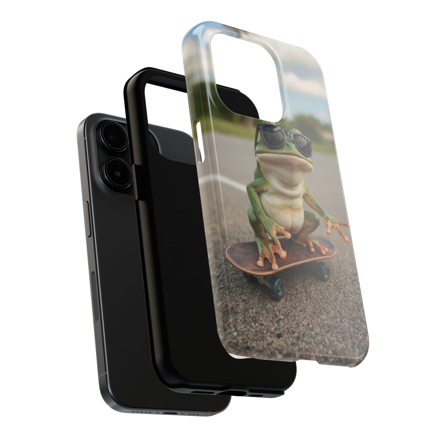 Cool Frog Skateboard Phone Case - Tough and Stylish Protection