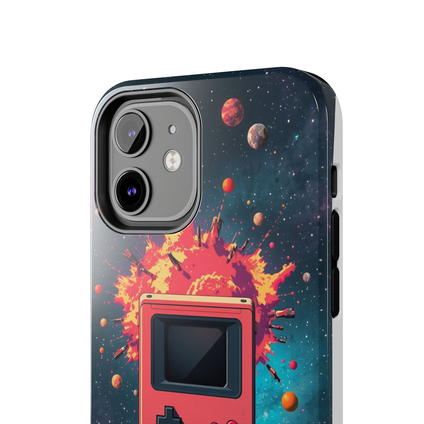 Retro Gaming Tough Phone Case - Space Adventure Design