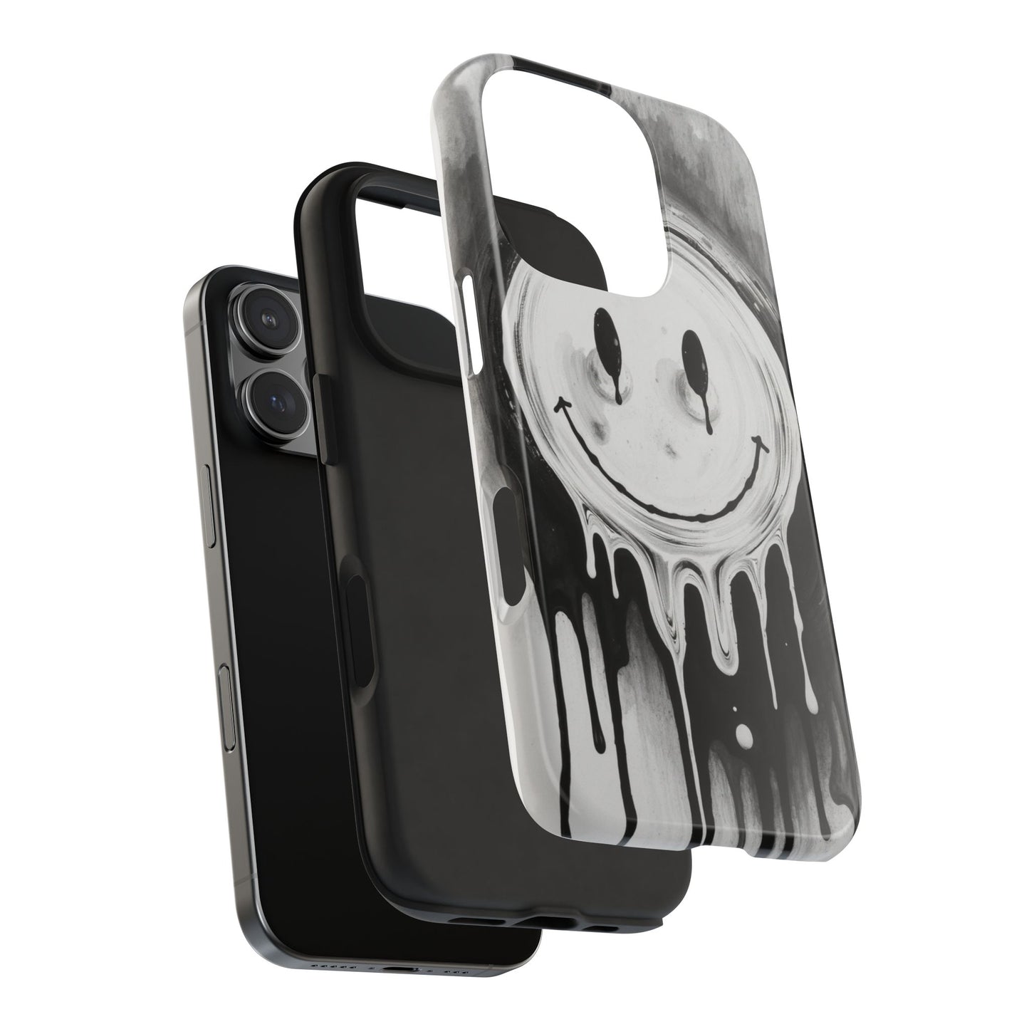 Dripping Smiley Tough Phone Case - Stylish & Durable Protection