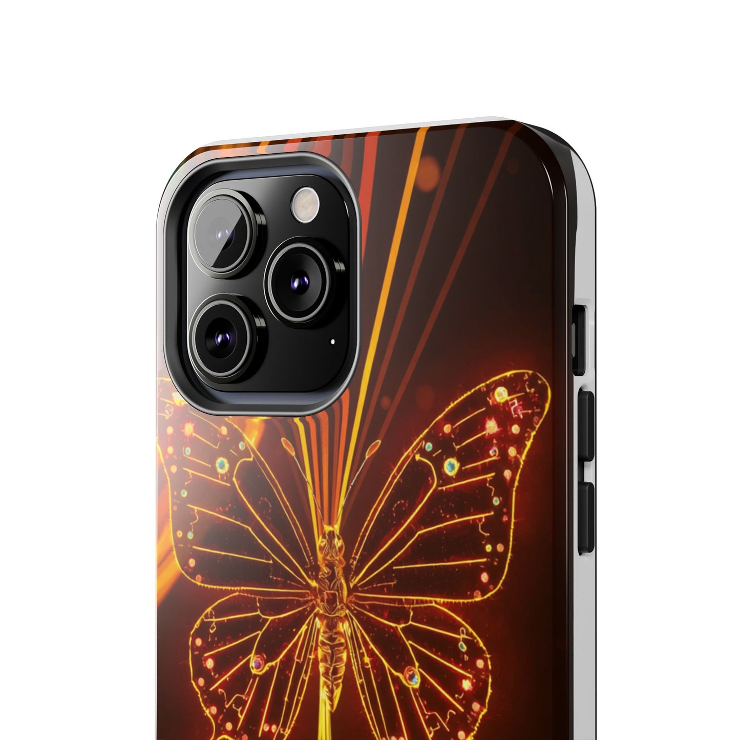 Elegant Butterfly Tough Phone Case - Stylish Protection for Nature Lovers