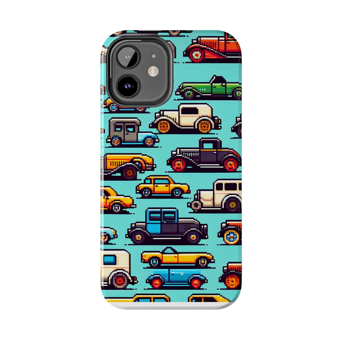 Retro Car Pixel Art Tough Phone Case - Durable & Stylish Protection - for iPhone