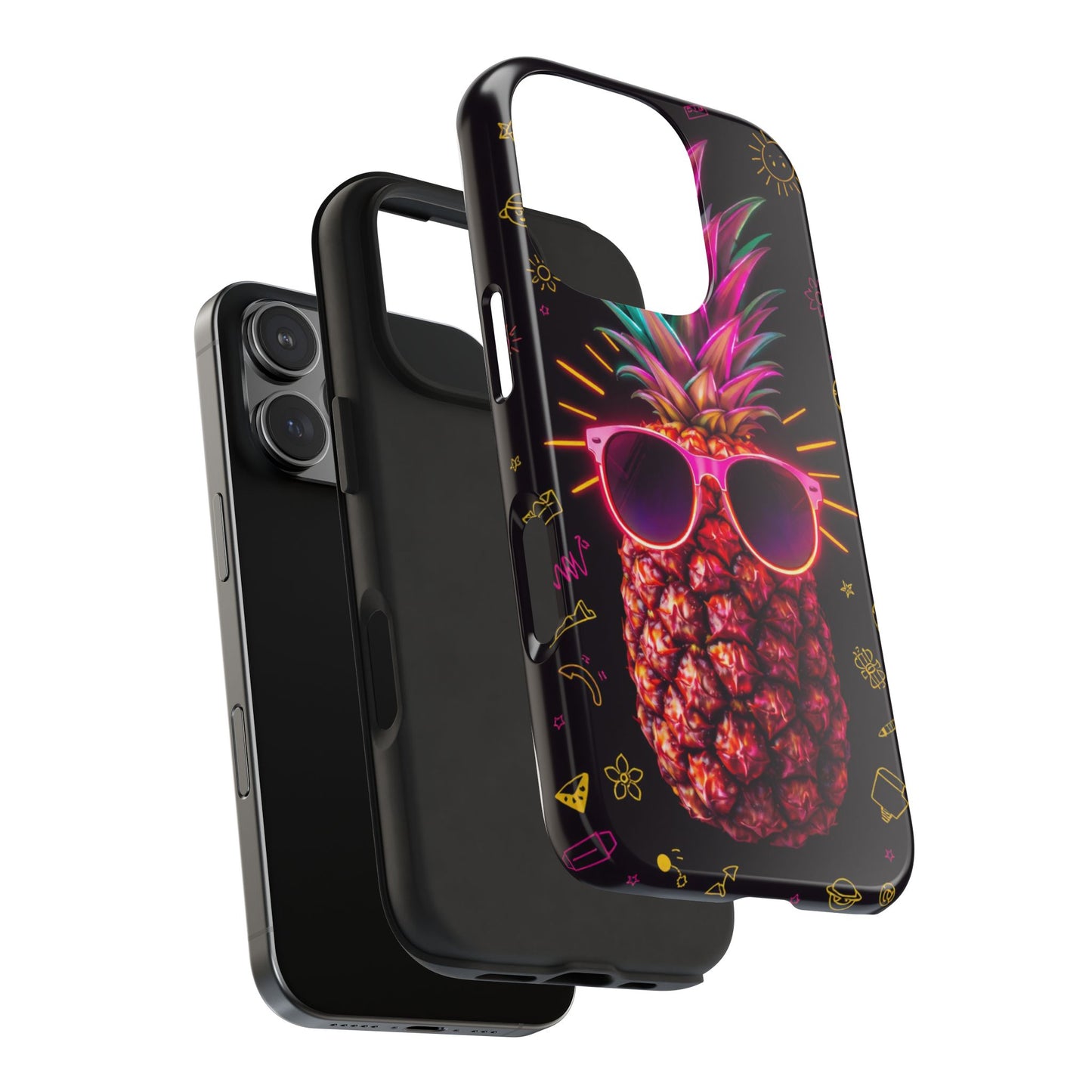 Tough Pineapple Phone Case - Cool, Vibrant Design Perfect for Summer Vibes