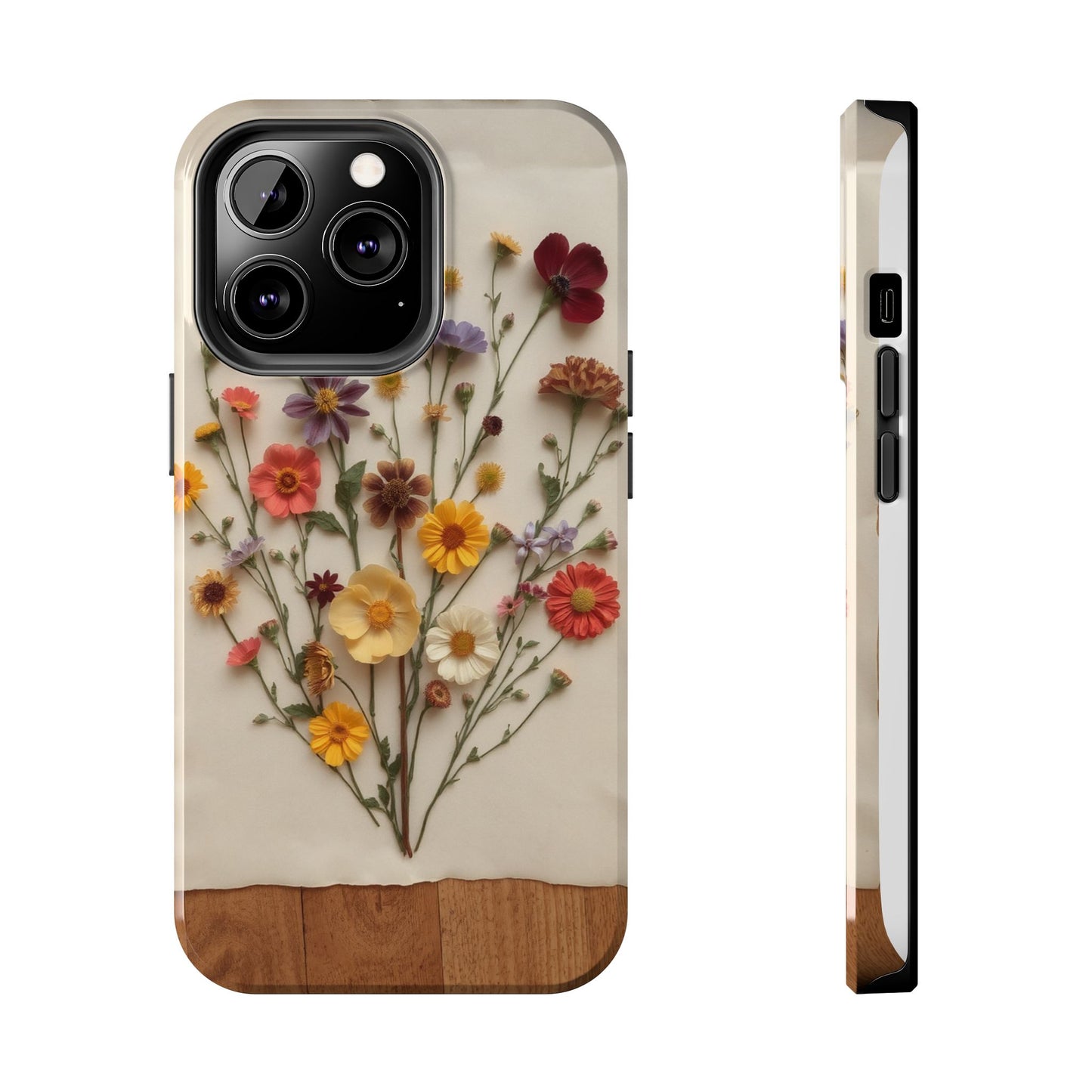 Floral Tough Phone Case - Durable Protection with Nature-Inspired Design