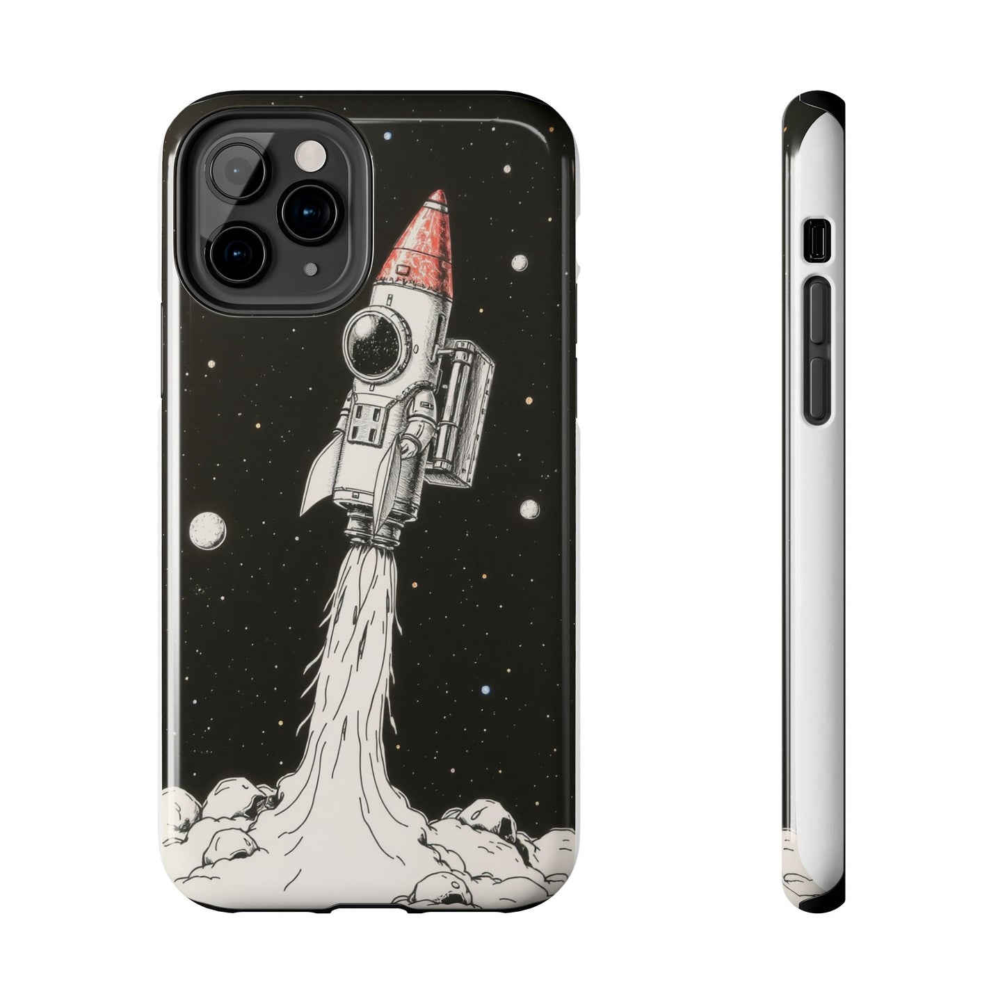 Cool Tough Phone Case for iPhone - Astro-Rocket Bond