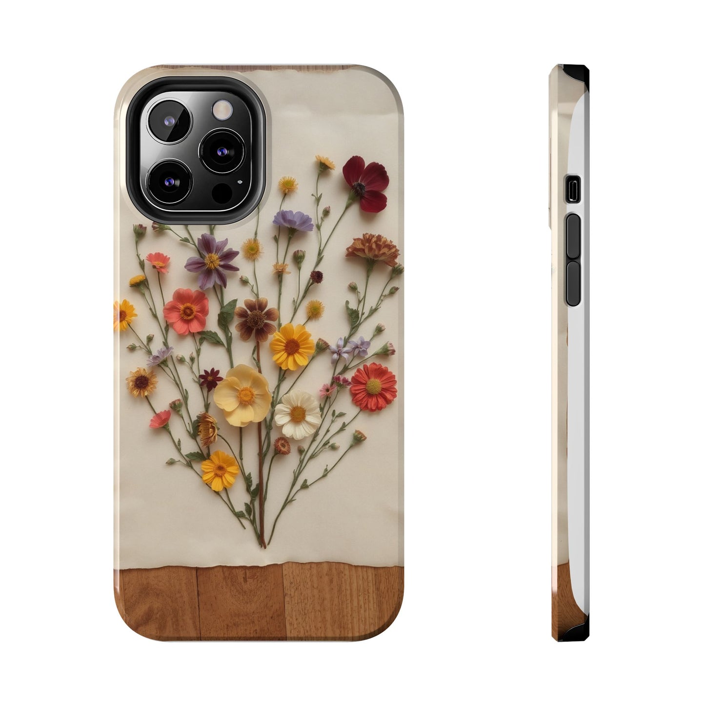 Floral Tough Phone Case - Durable Protection with Nature-Inspired Design