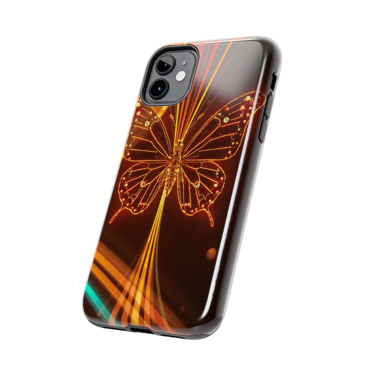 Elegant Butterfly Tough Phone Case - Stylish Protection for Nature Lovers