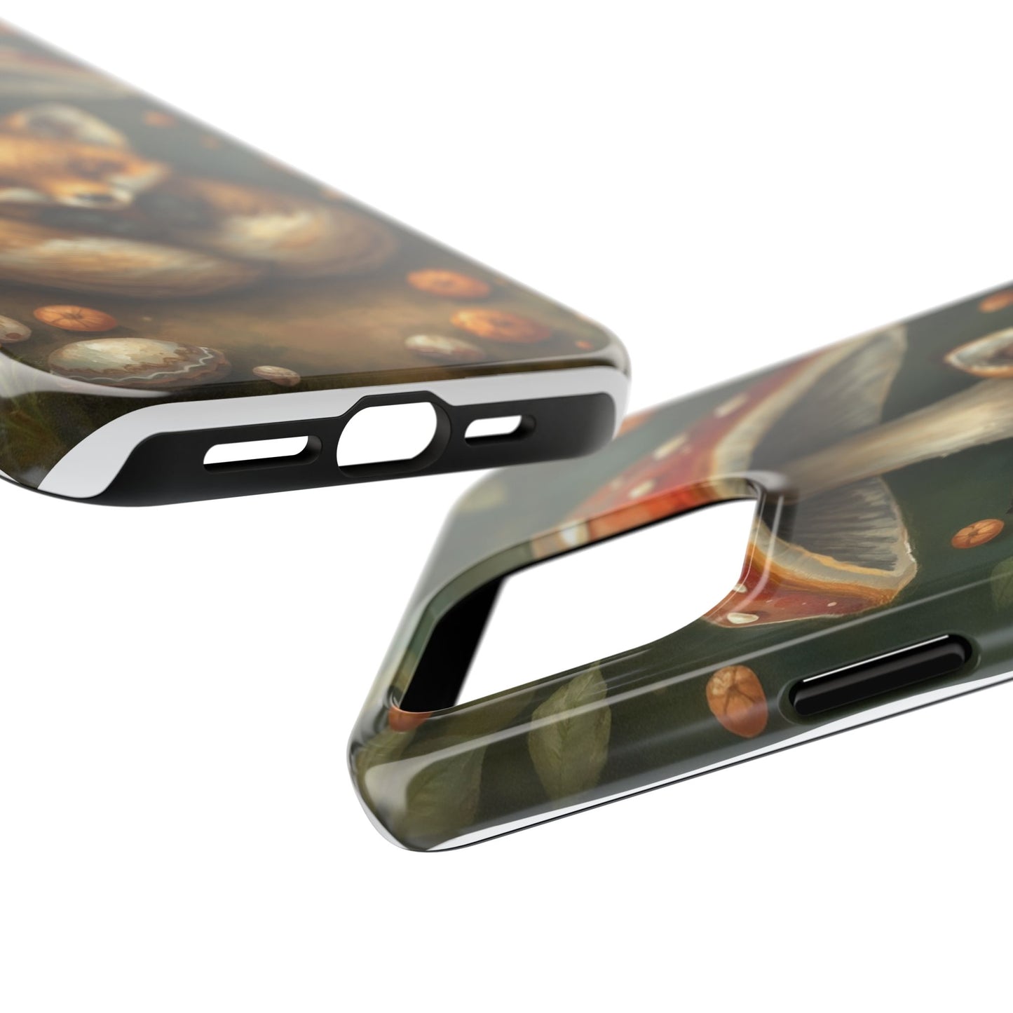 Cute Fox & Mushroom Phone Case - Tough Protective Cover