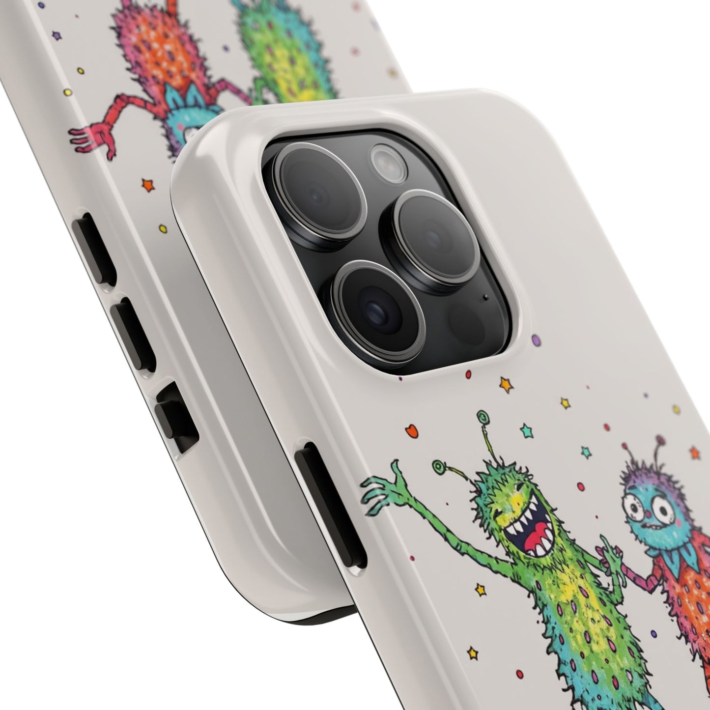 Colorful Monster Tough Phone Case - Fun and Playful Design