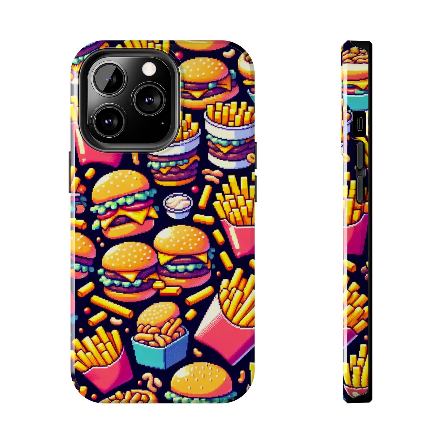 Retro Fast Food Phone Case - Tough and Durable - for iPhone