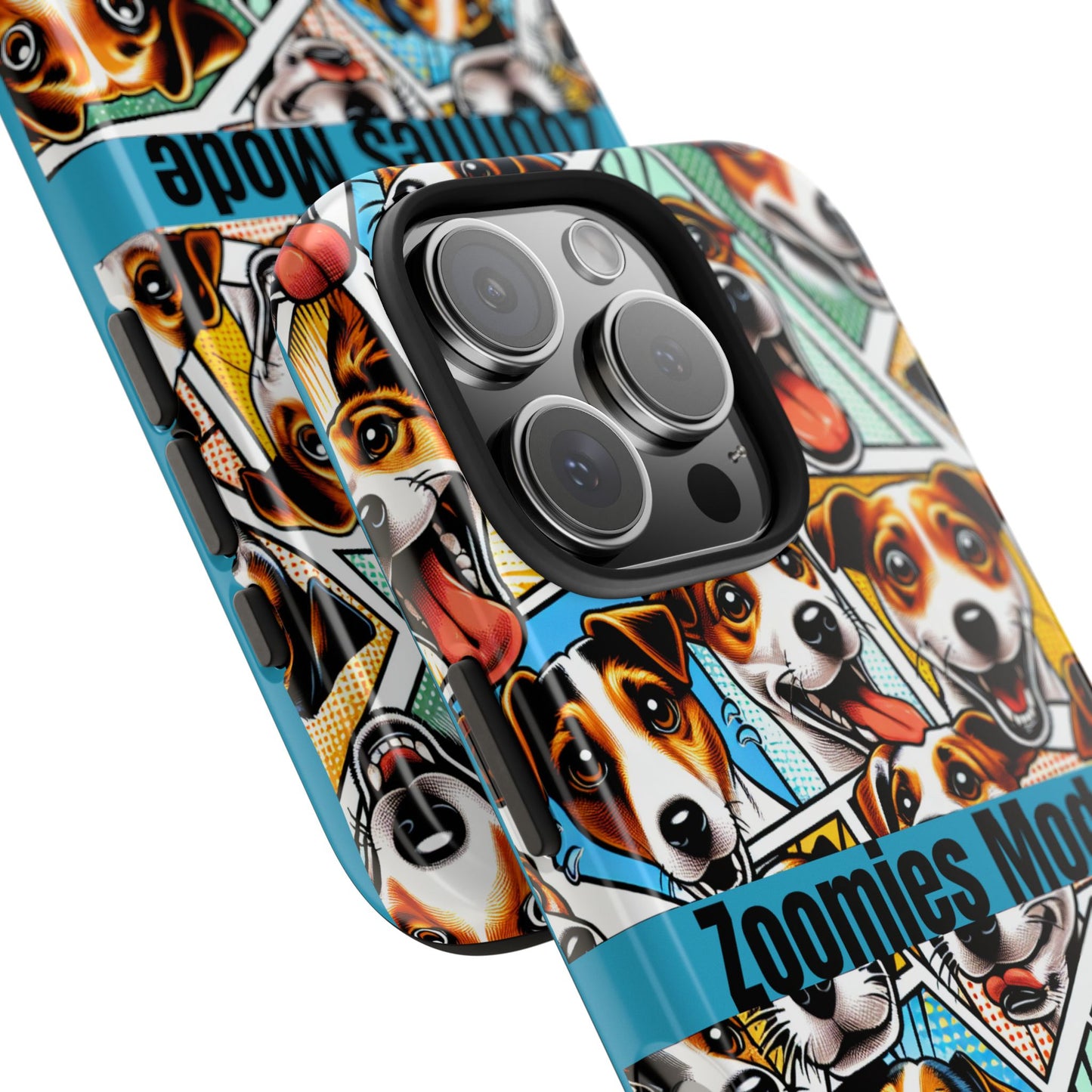 Zoomies Mode Jack Russell Tough Phone Case - Fun Dog Design Case for iPhone