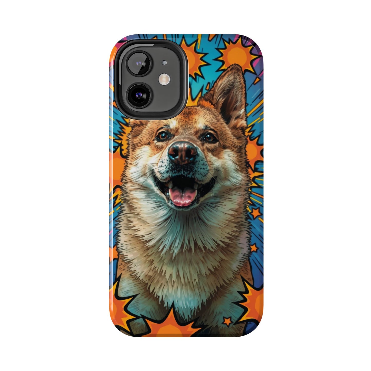 Vibrant Corgi Tough Phone Case - Fun Design for Pet Lovers