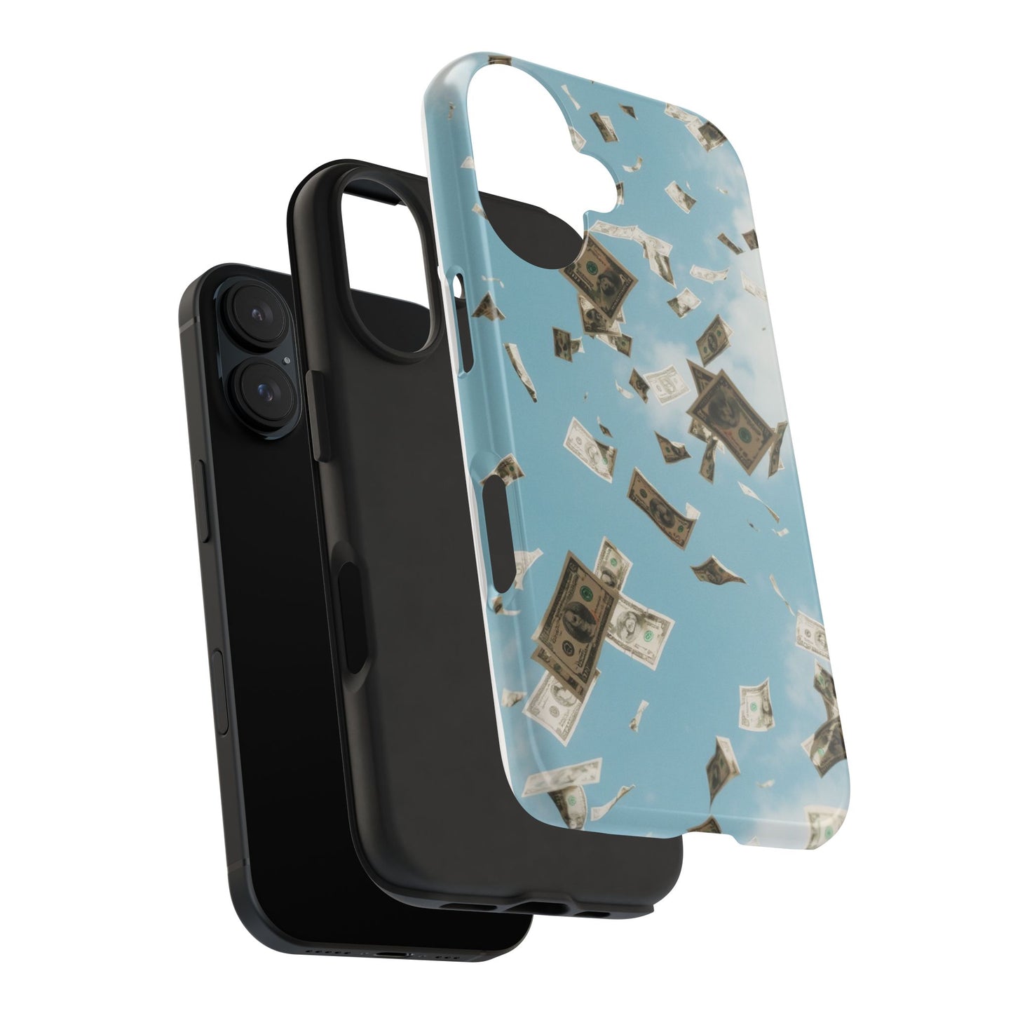 Cinematic Money Rain Phone Case | Tough & Stylish Accessory for Trendsetters, Gift for Birthdays, Graduations, and Celebrations