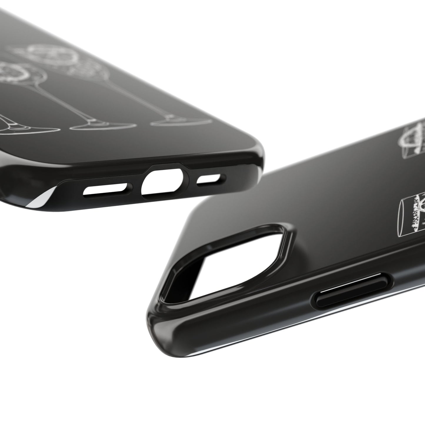 Stylish Tough Phone Cases with Citrus Glass Design, Protective Cases for Parties, Summer Events, and Everyday Use