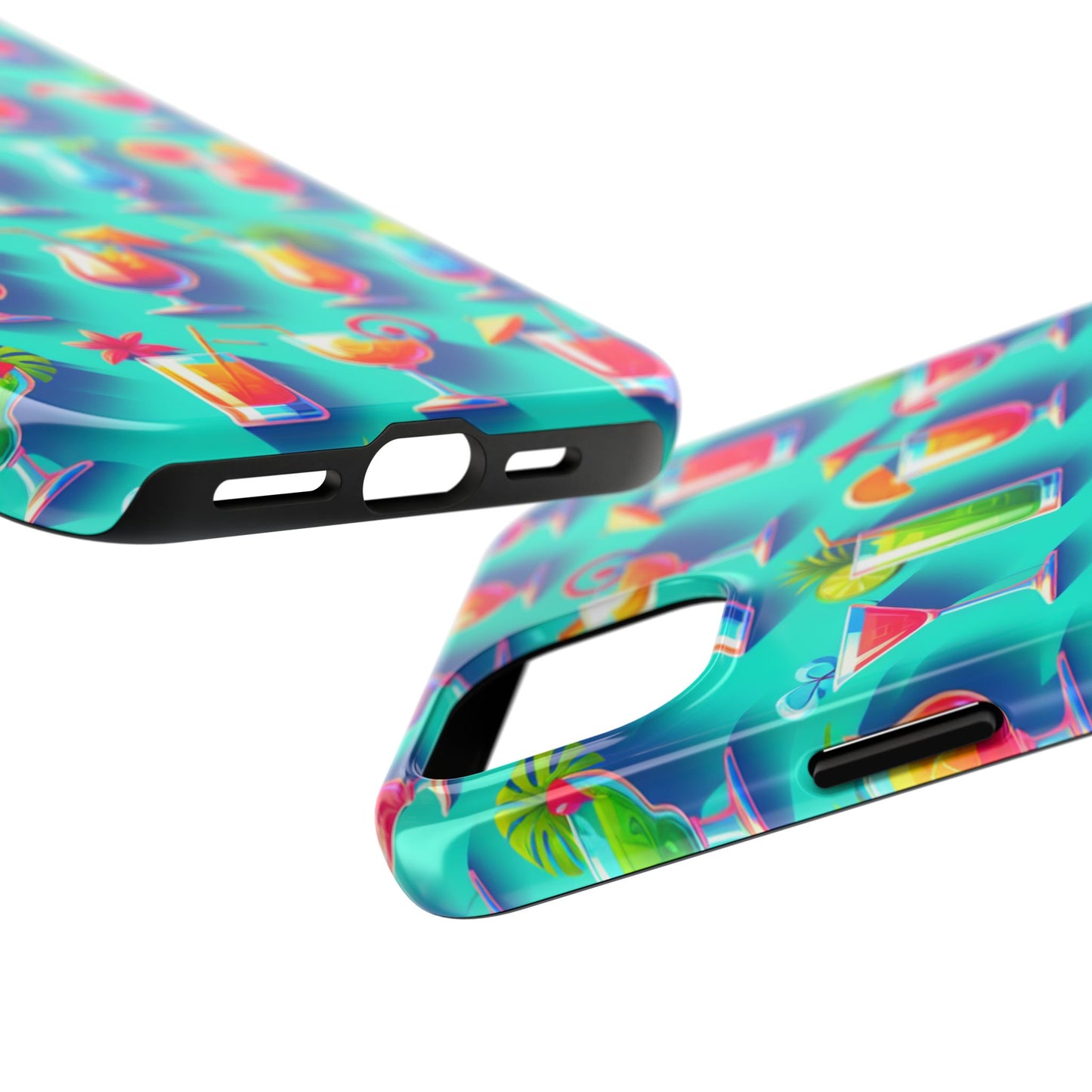 Cocktail Party Phone Case - Fun & Colorful Design for Summer Vibes - for iPhone