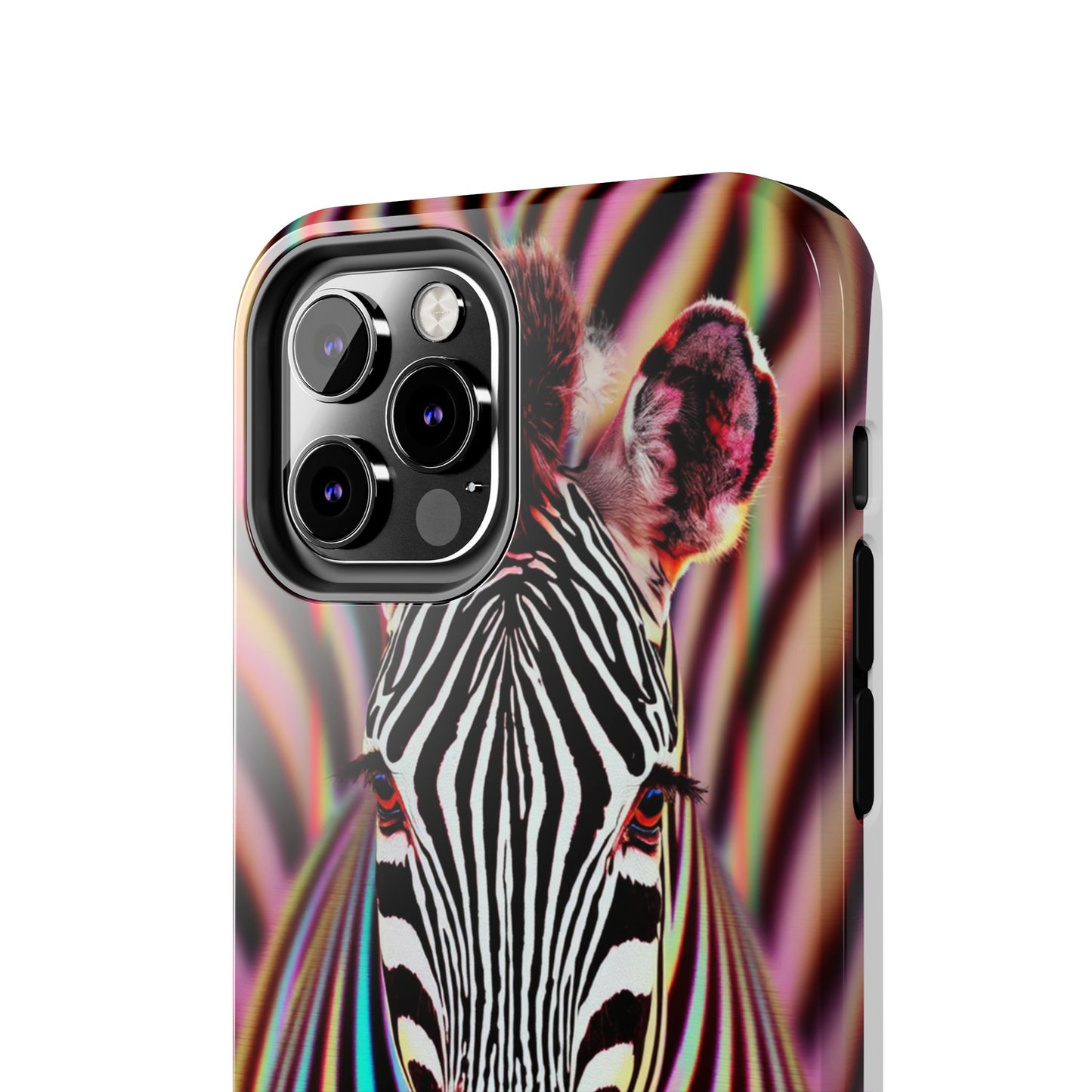 Vibrant Zebra Tough Phone Case - Unique Animal Design for Wild Spirit