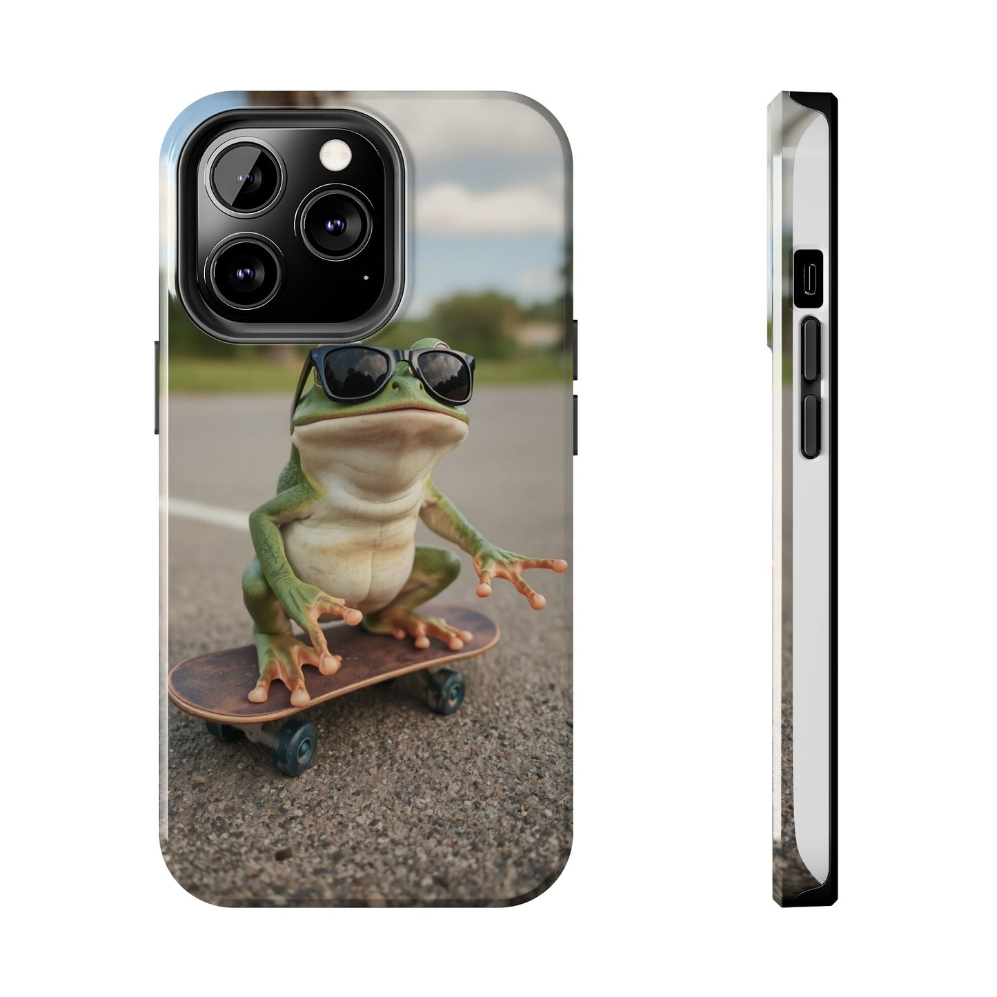 Cool Frog Skateboard Phone Case - Tough and Stylish Protection