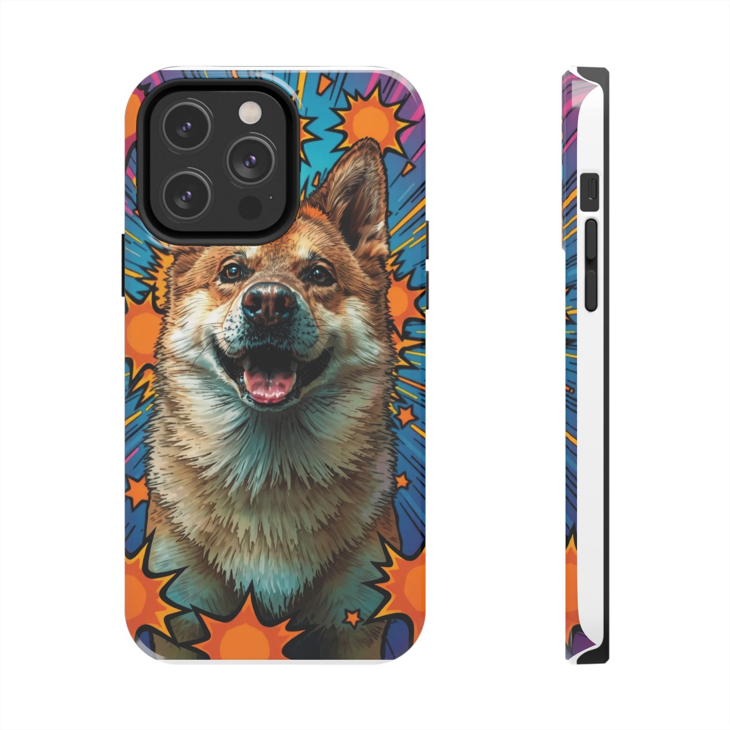 Vibrant Corgi Tough Phone Case - Fun Design for Pet Lovers