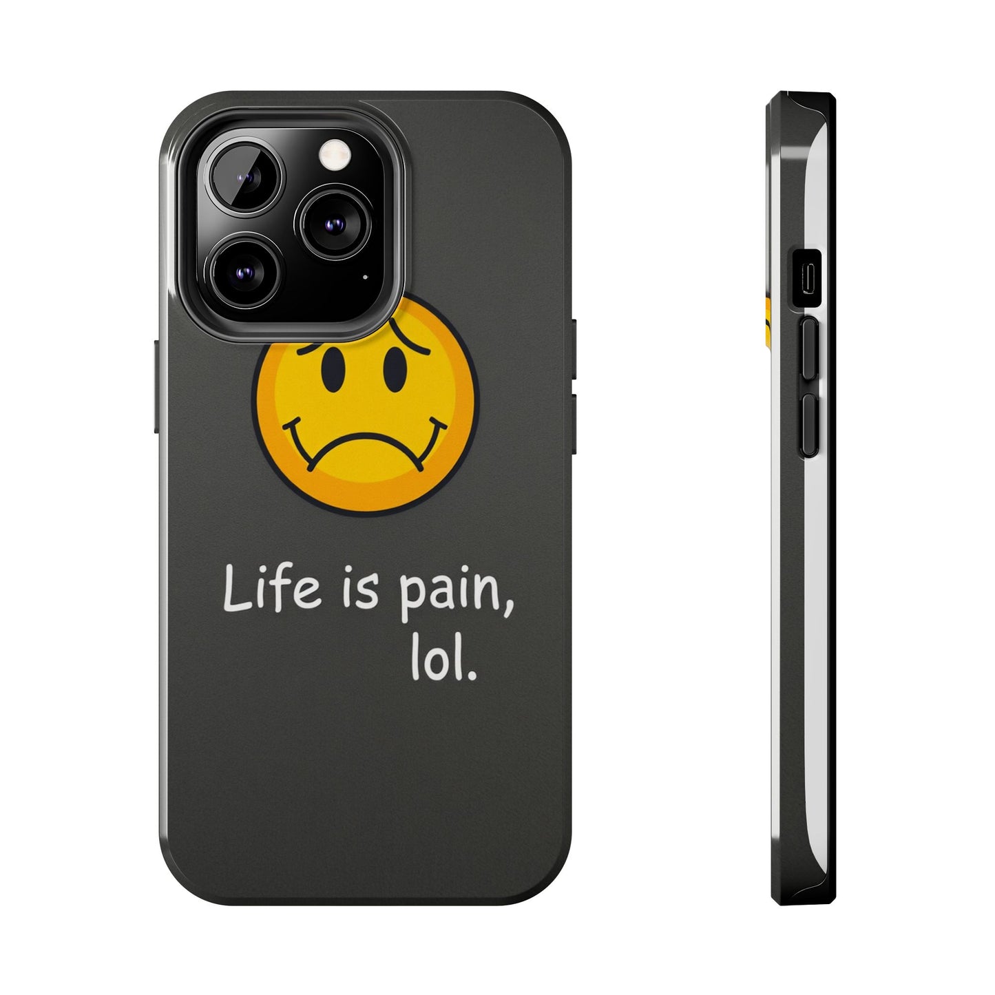 Life is Pain Tough Phone Case - Trendy Design for Smartphone Protection