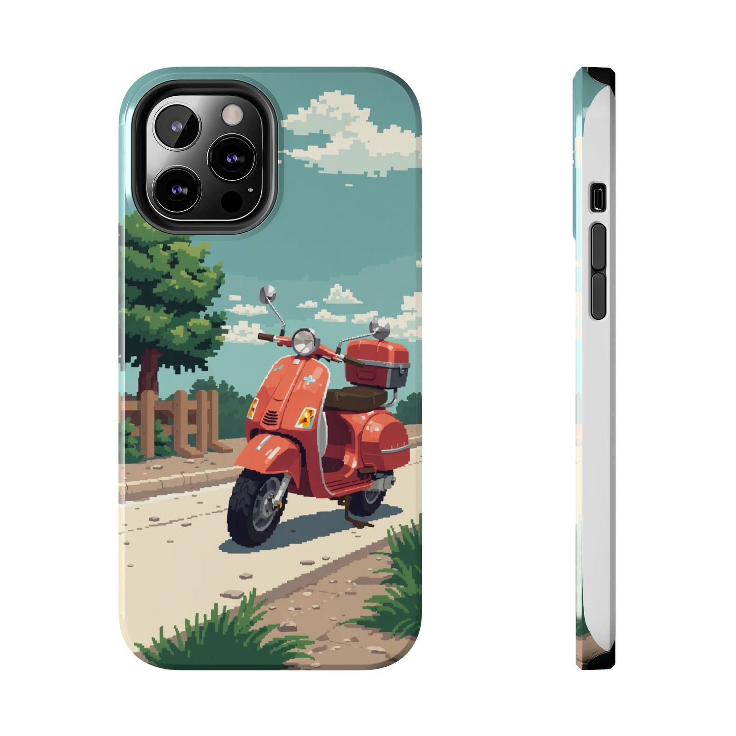 Retro Scooter Phone Case - Tough & Stylish Protection