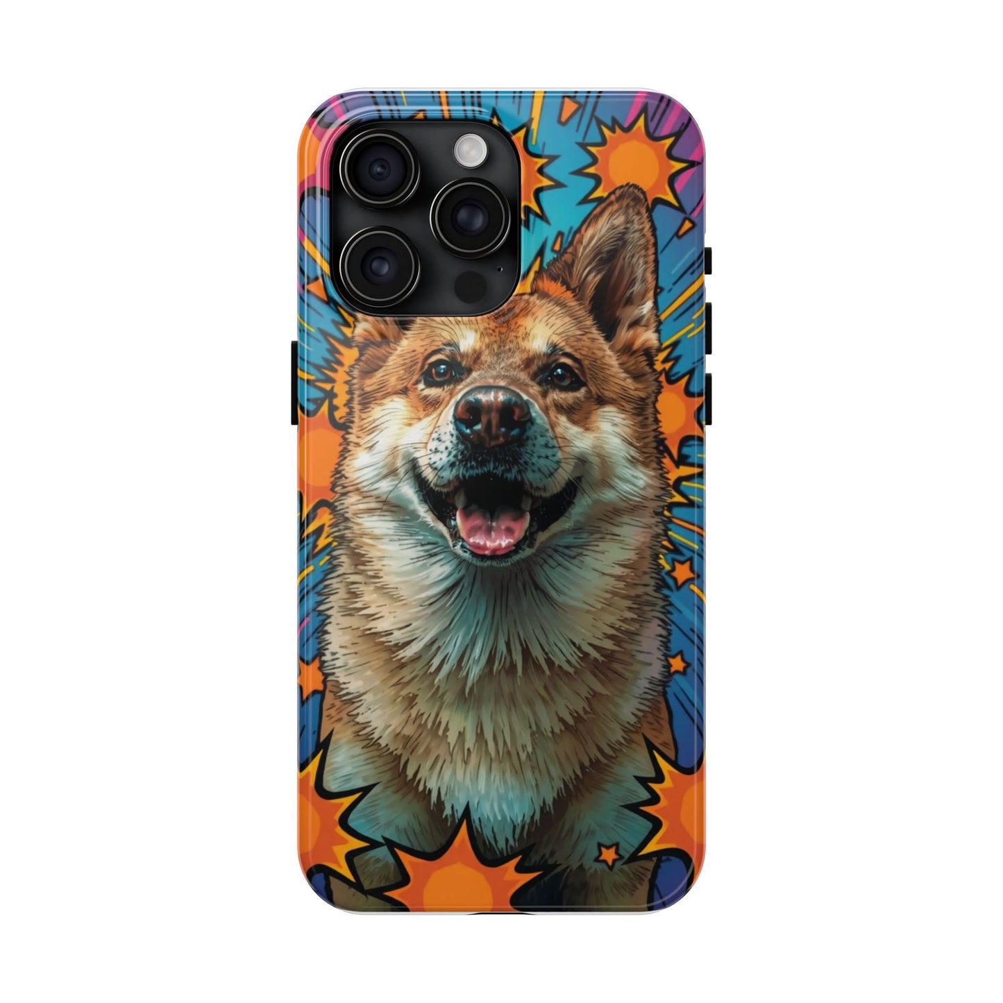 Vibrant Corgi Tough Phone Case - Fun Design for Pet Lovers