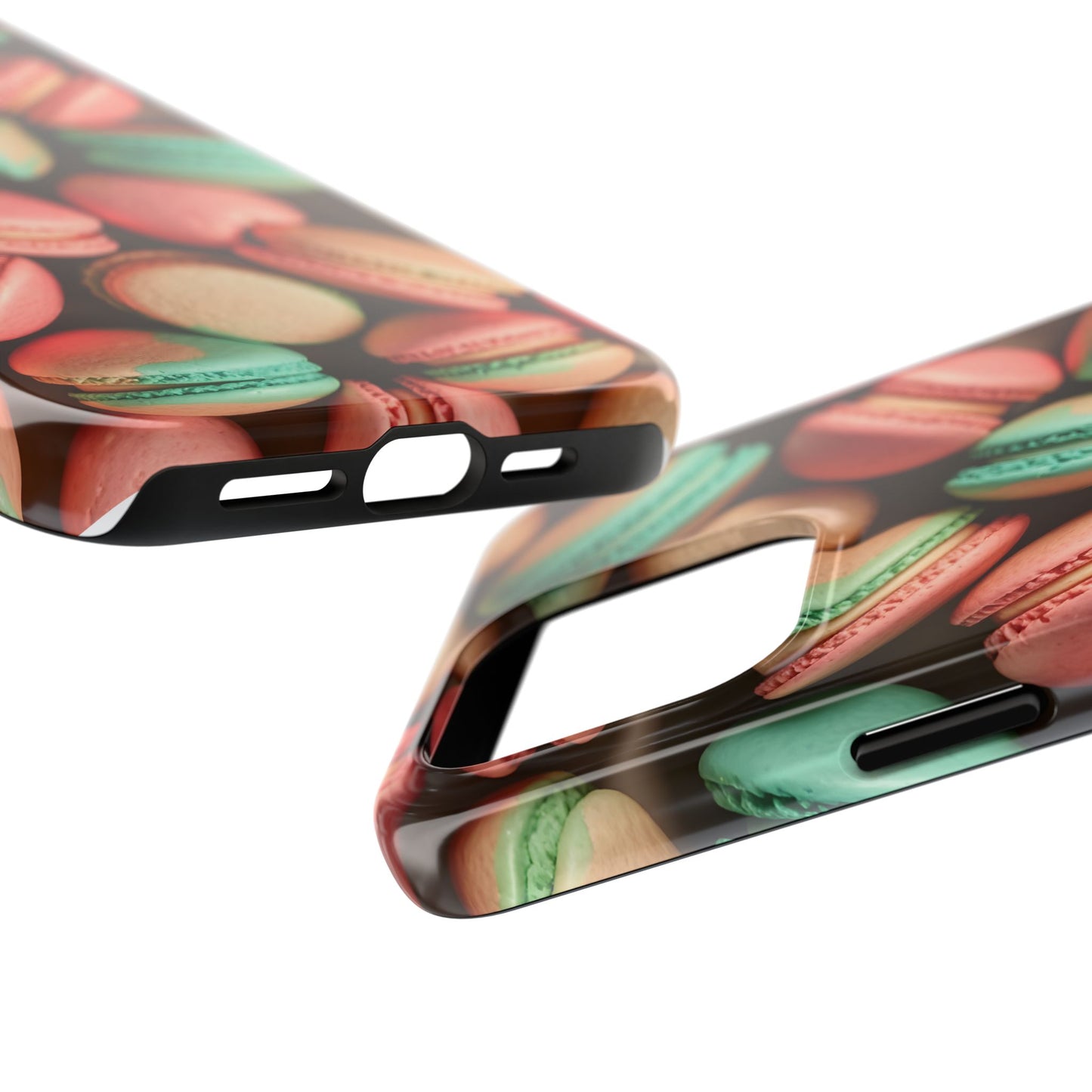Colorful Tasty Macarons Tough Phone Case - Durable Protection with Sweet Aesthetic - for iPhone