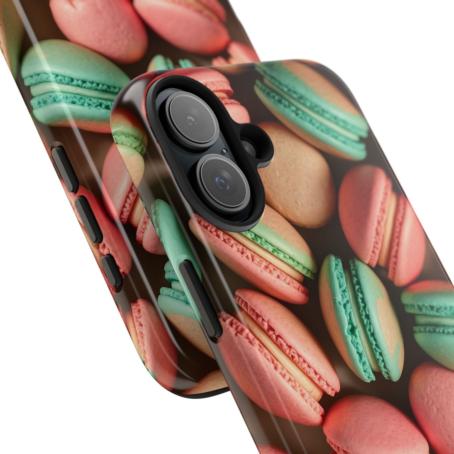 Colorful Tasty Macarons Tough Phone Case - Durable Protection with Sweet Aesthetic - for iPhone