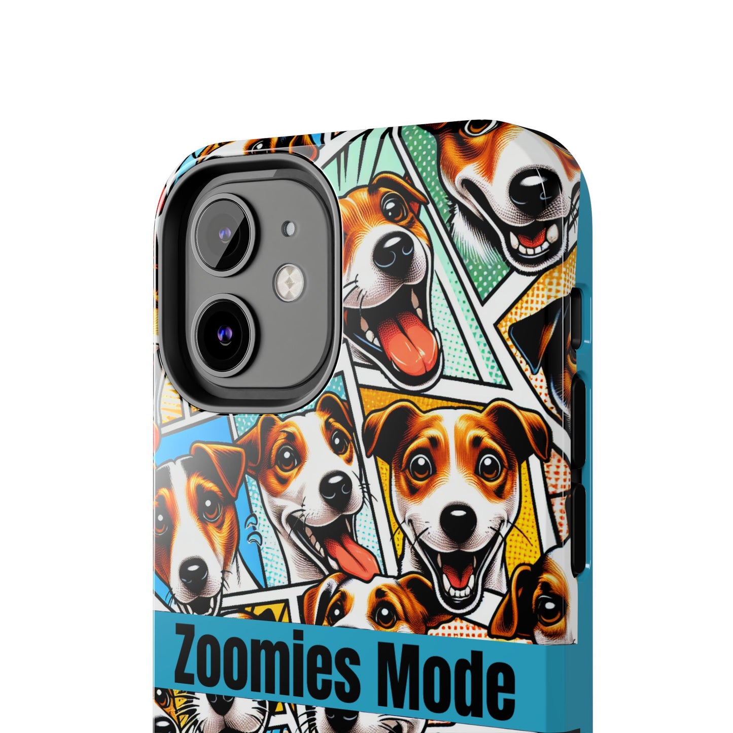 Zoomies Mode Jack Russell Tough Phone Case - Fun Dog Design Case for iPhone