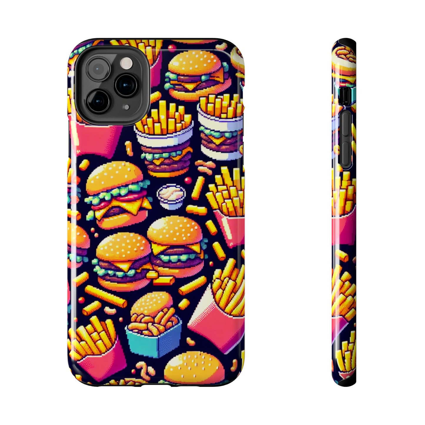 Retro Fast Food Phone Case - Tough and Durable - for iPhone