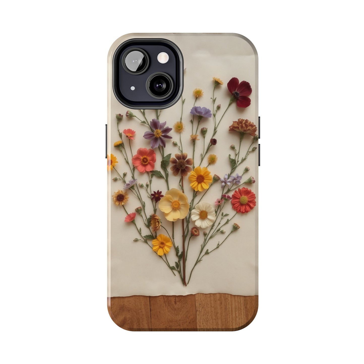 Floral Tough Phone Case - Durable Protection with Nature-Inspired Design