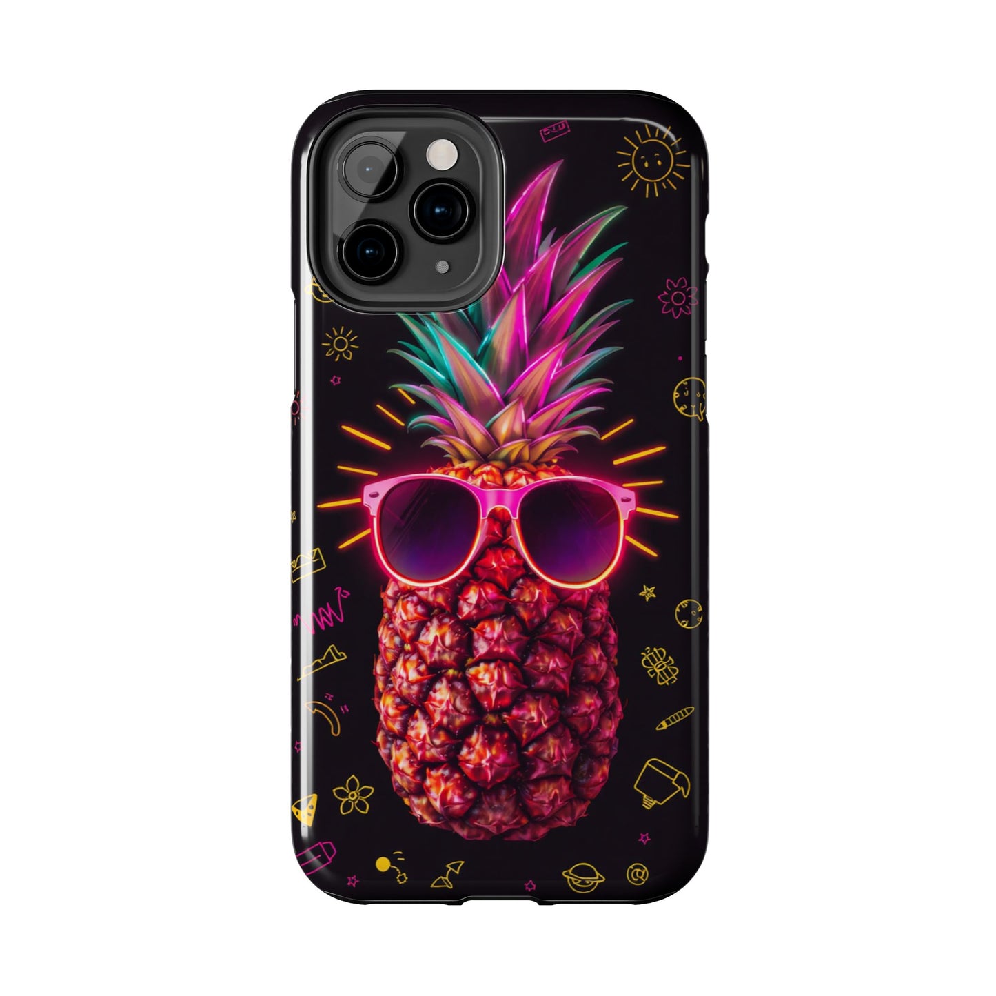 Tough Pineapple Phone Case - Cool, Vibrant Design Perfect for Summer Vibes