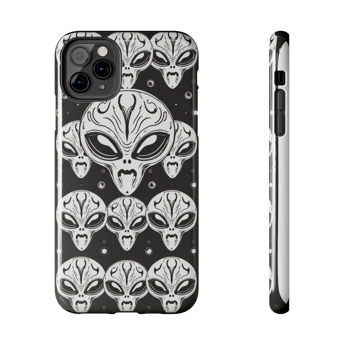 Alien Pattern Tough Phone Case - Durable Protection with Out-of-This-World Design