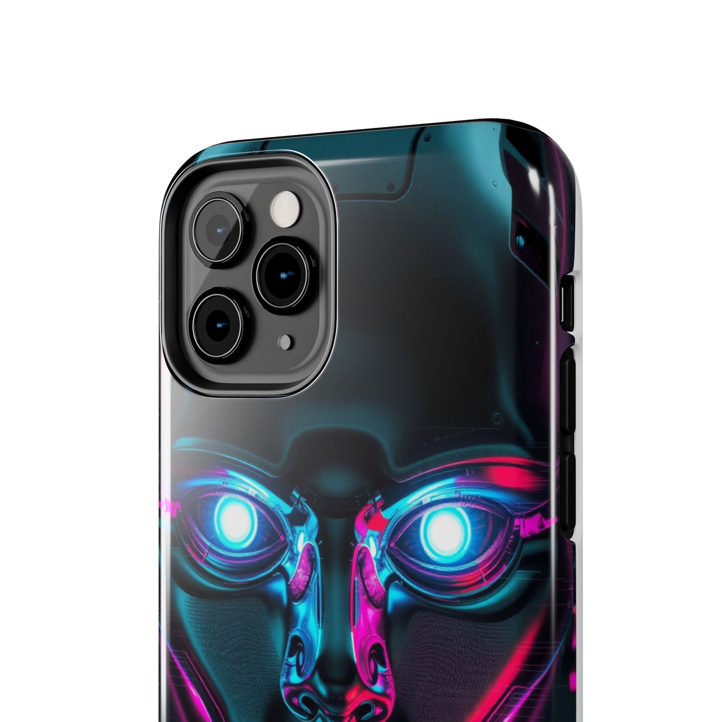 Futuristic Phone Case, Tough Phone Cover, Cyberpunk Style, Robot Design, Gift for Tech Lovers, Unique Phone Accessories