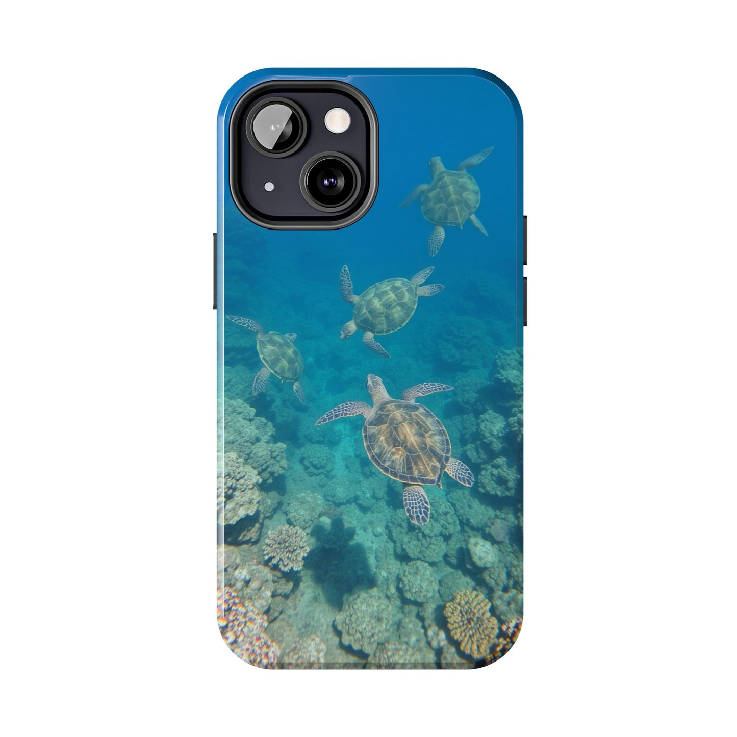 Ocean Turtle Tough Phone Cases - Durable Protection with Marine Art