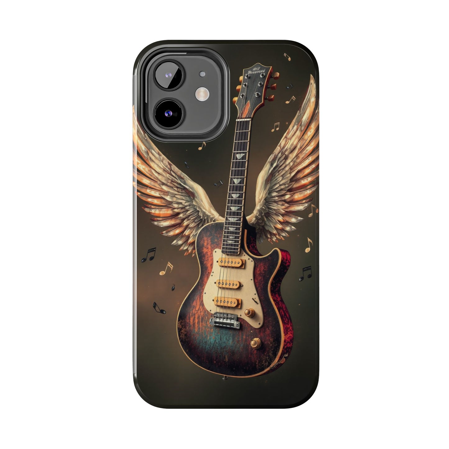 Inspirational Guitar Wing Phone Case - Tough Protection for Music Lovers