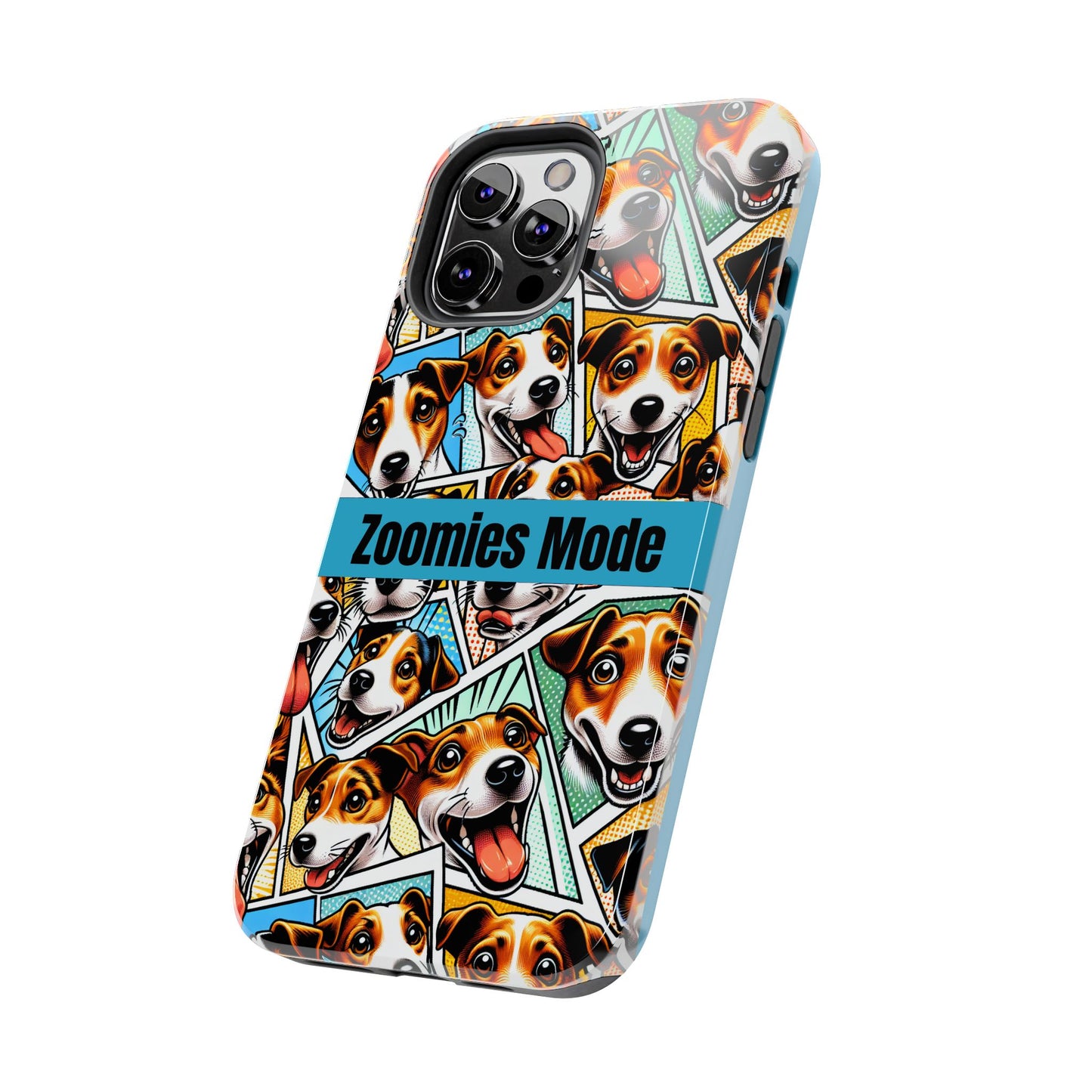 Zoomies Mode Jack Russell Tough Phone Case - Fun Dog Design Case for iPhone