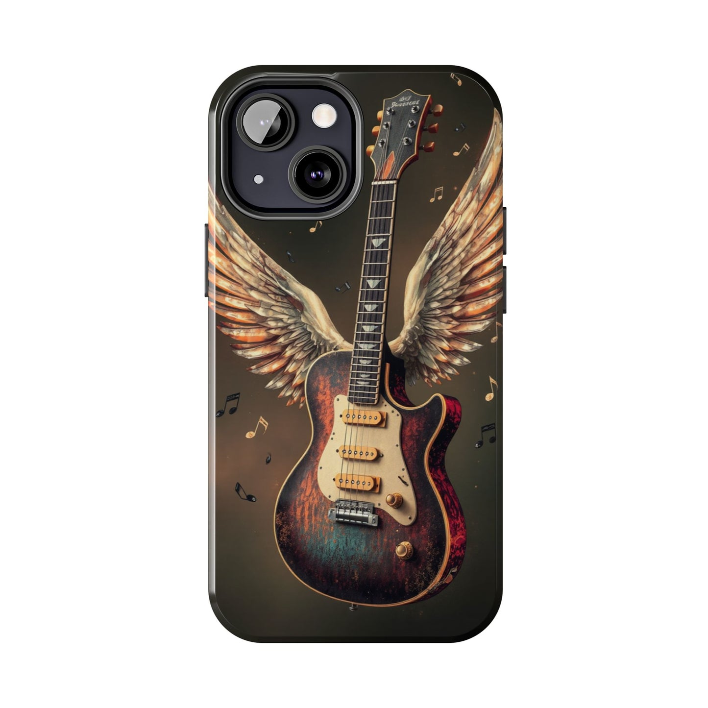 Inspirational Guitar Wing Phone Case - Tough Protection for Music Lovers