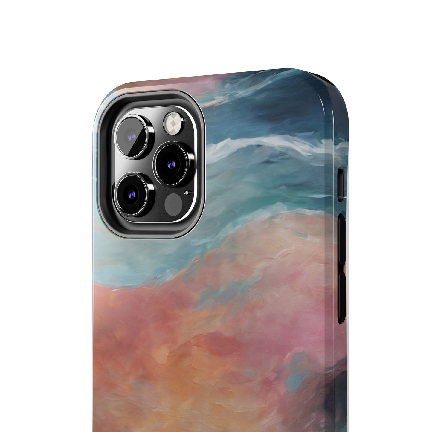 Artistic Painted Sea Tough Phone Case - Abstract Waves Design - for iPhone