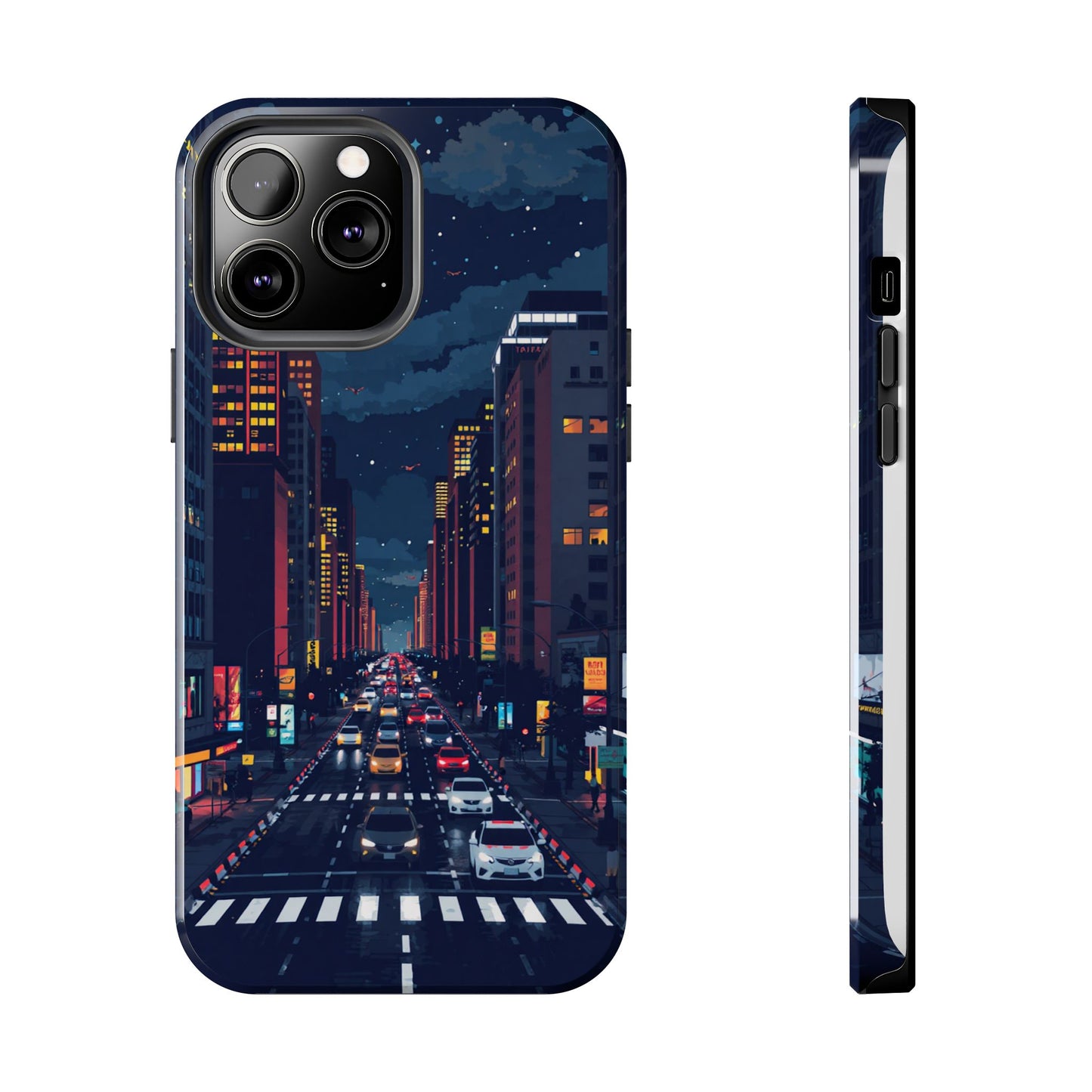 Urban Nightlife Tough Phone Case - Durable & Stylish Protection