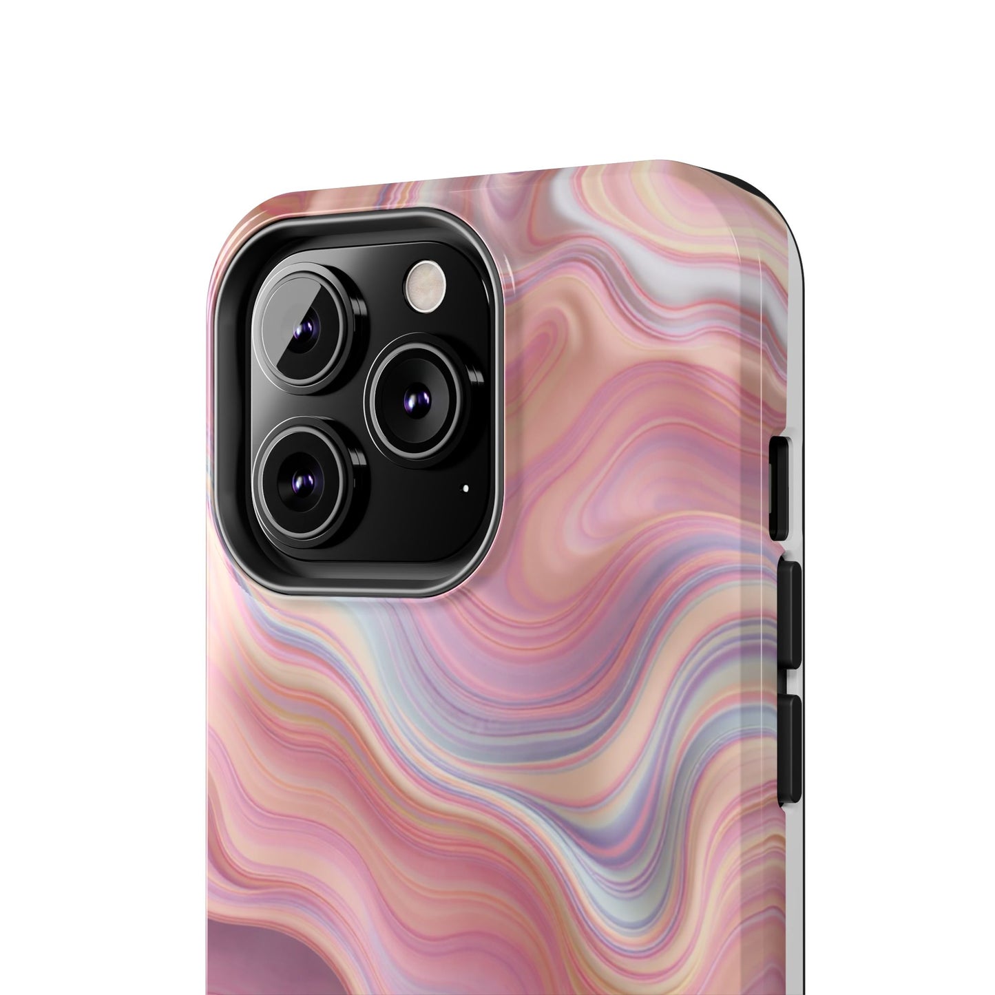 Stylish Tough Phone Cases - Abstract Pink Marble Design