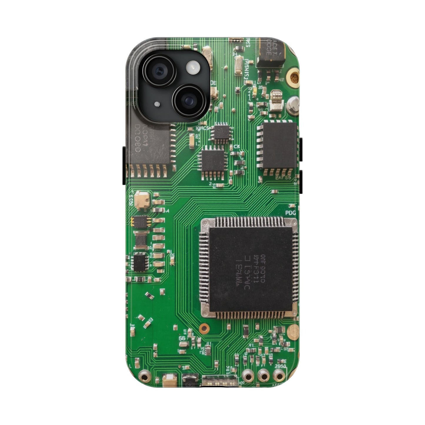 Circuit Board Tough Phone Case - Durable Tech Design