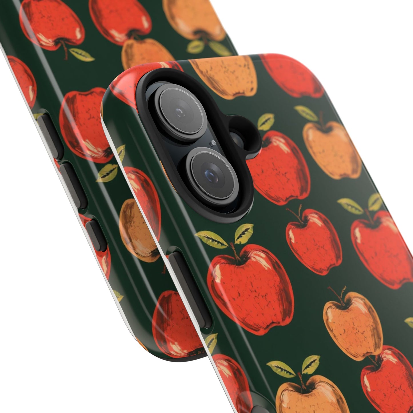 Apple Retro Pattern Tough Phone Case - Durable, Stylish, and Protective for Everyday Use - for iPhone