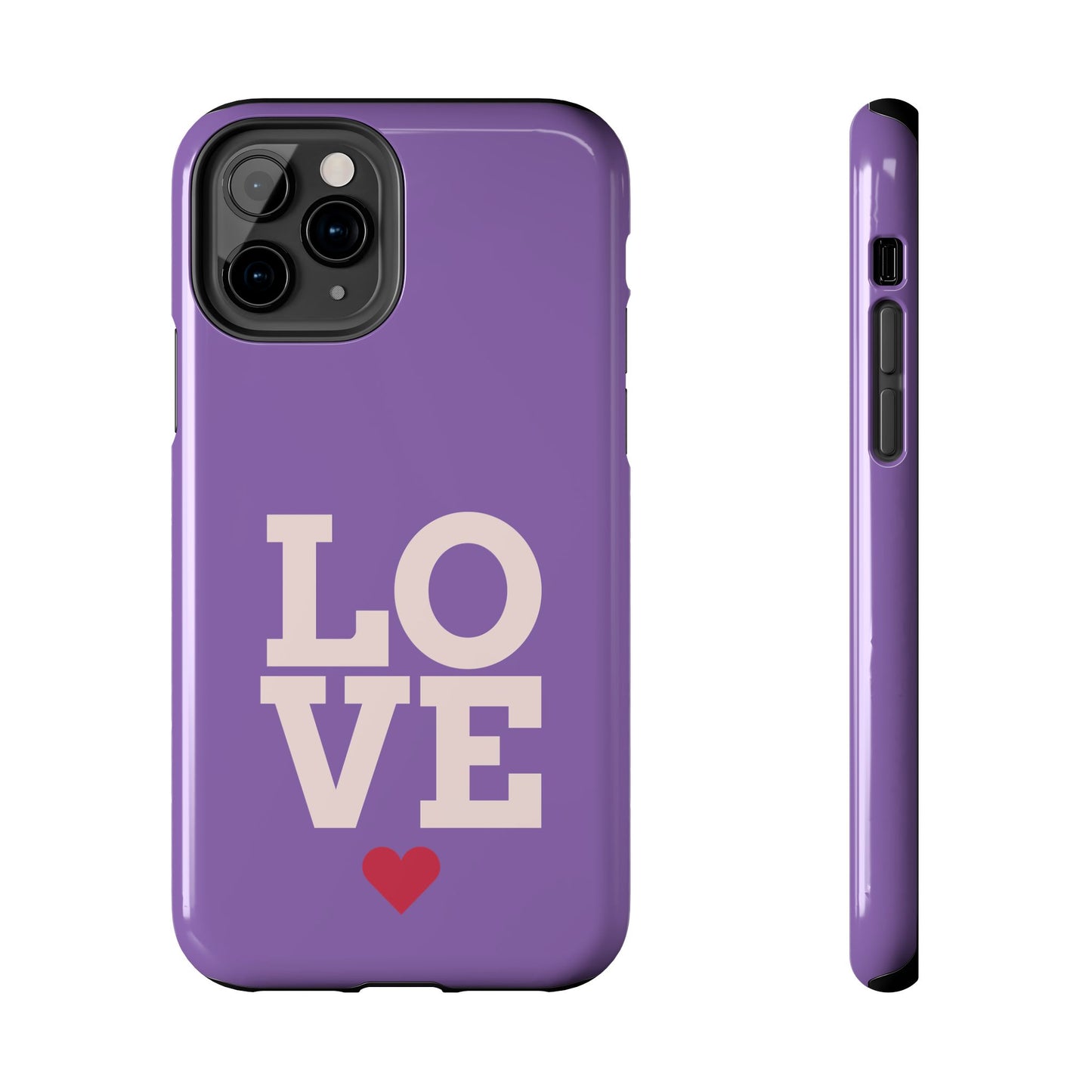 Purple Love Phone Case - Durable & Stylish Tough Case - for iPhone
