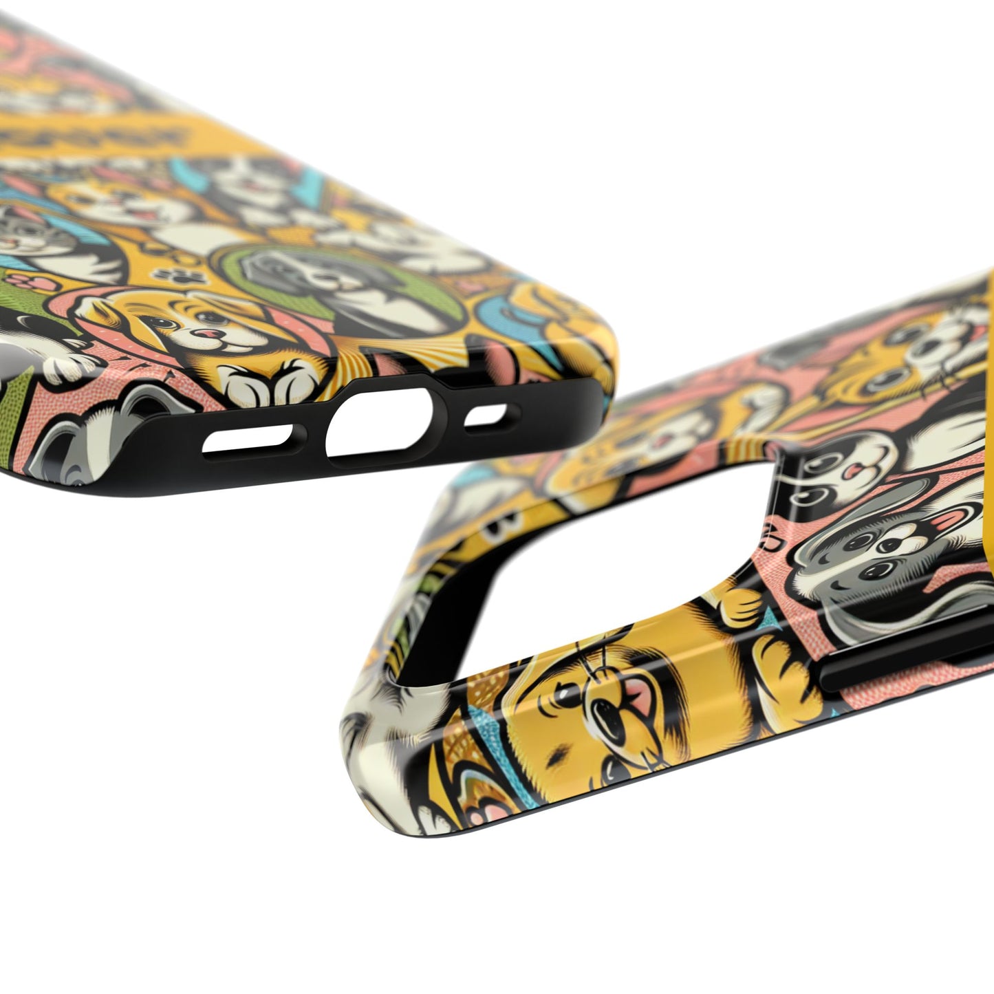 Pet Lover Tough Phone Case - Colorful Animal Design - for iPhone