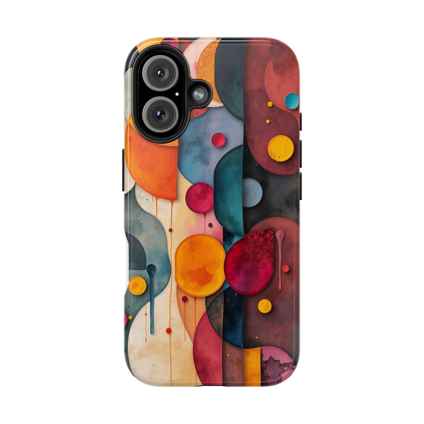 Artistic Tough Phone Cases - Colorful Abstract Design for Trendy Protection - for iPhone