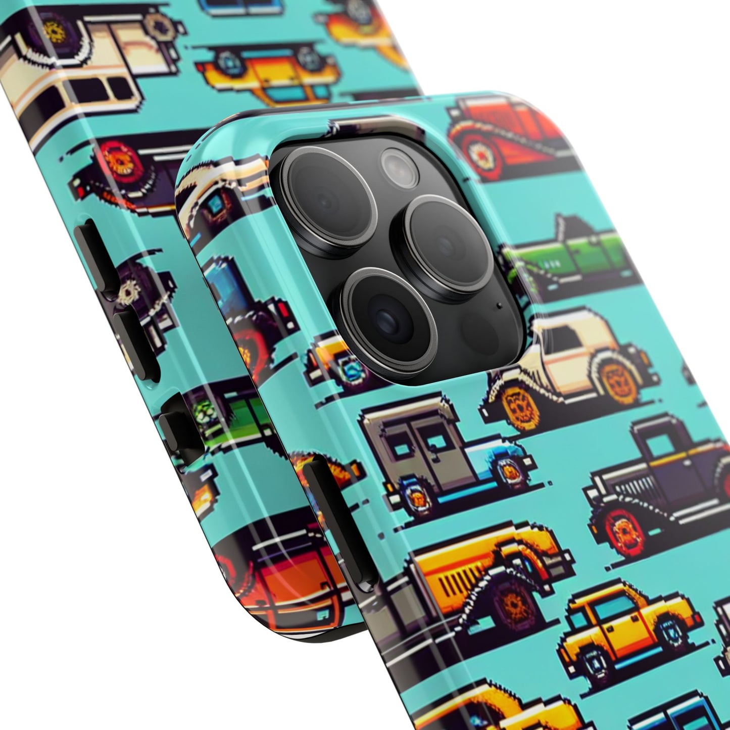 Retro Car Pixel Art Tough Phone Case - Durable & Stylish Protection - for iPhone
