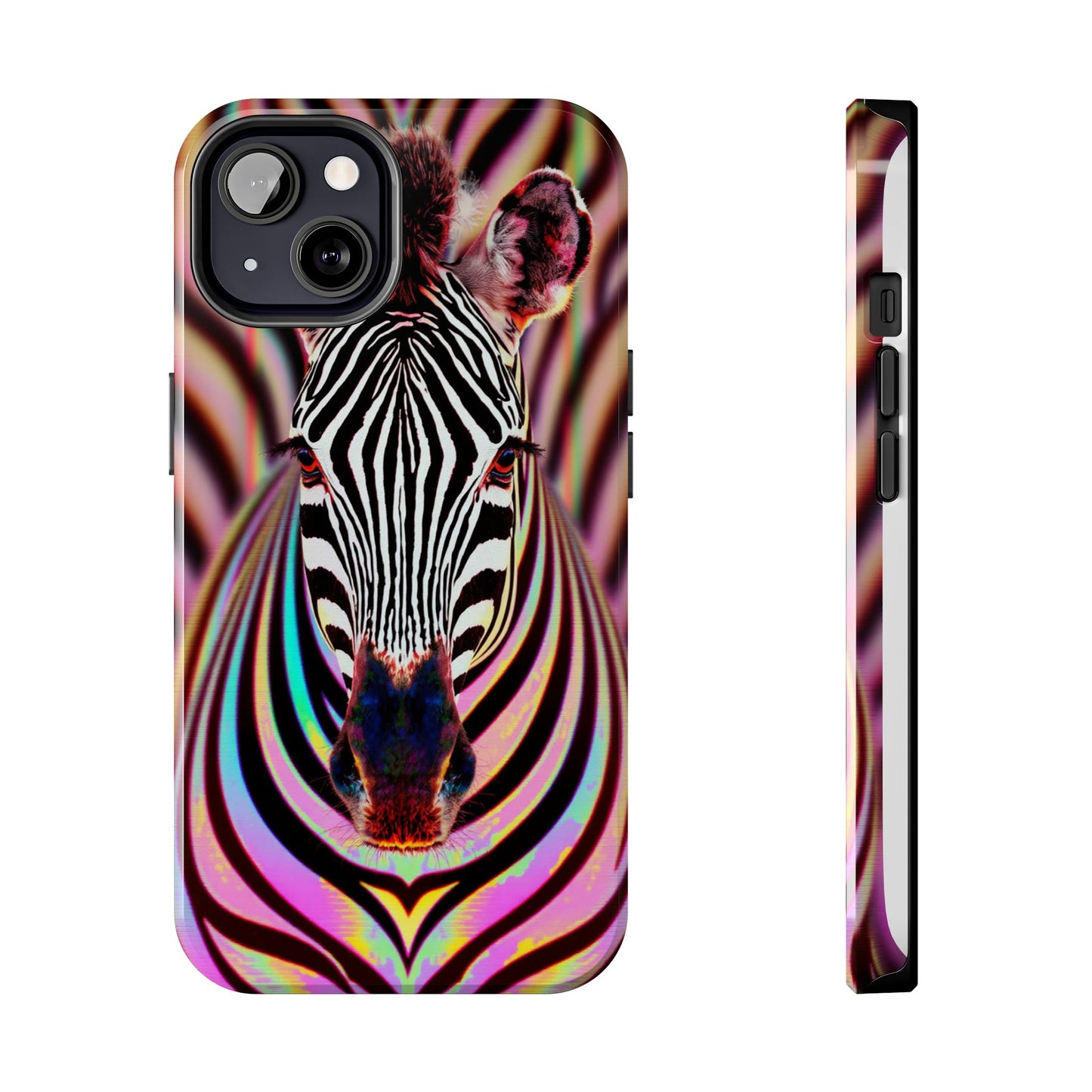 Vibrant Zebra Tough Phone Case - Unique Animal Design for Wild Spirit