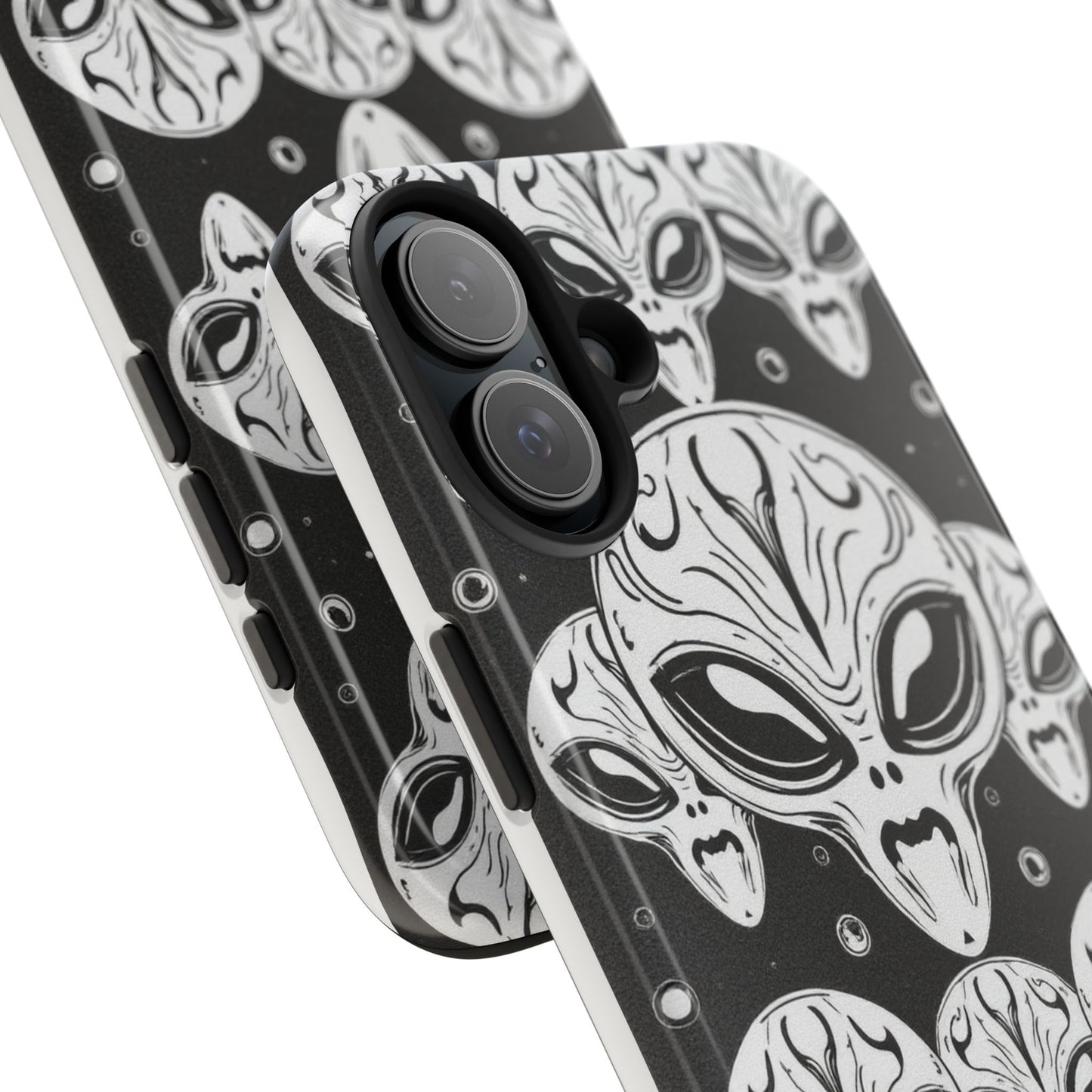 Alien Pattern Tough Phone Case - Durable Protection with Out-of-This-World Design