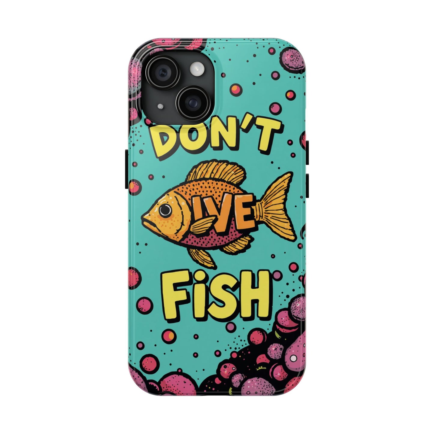Catchy Fish-Themed Tough Phone Cases, Unique Gift for Fish Lovers, Durable Protection for Phones, Fun Aquatic Design, Ideal for Holidays