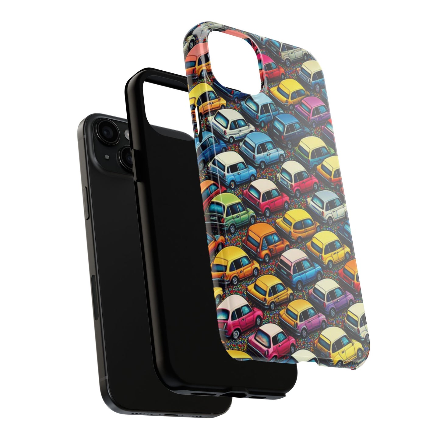 Car Phone Case - City Traffic Pattern Design - for iPhone