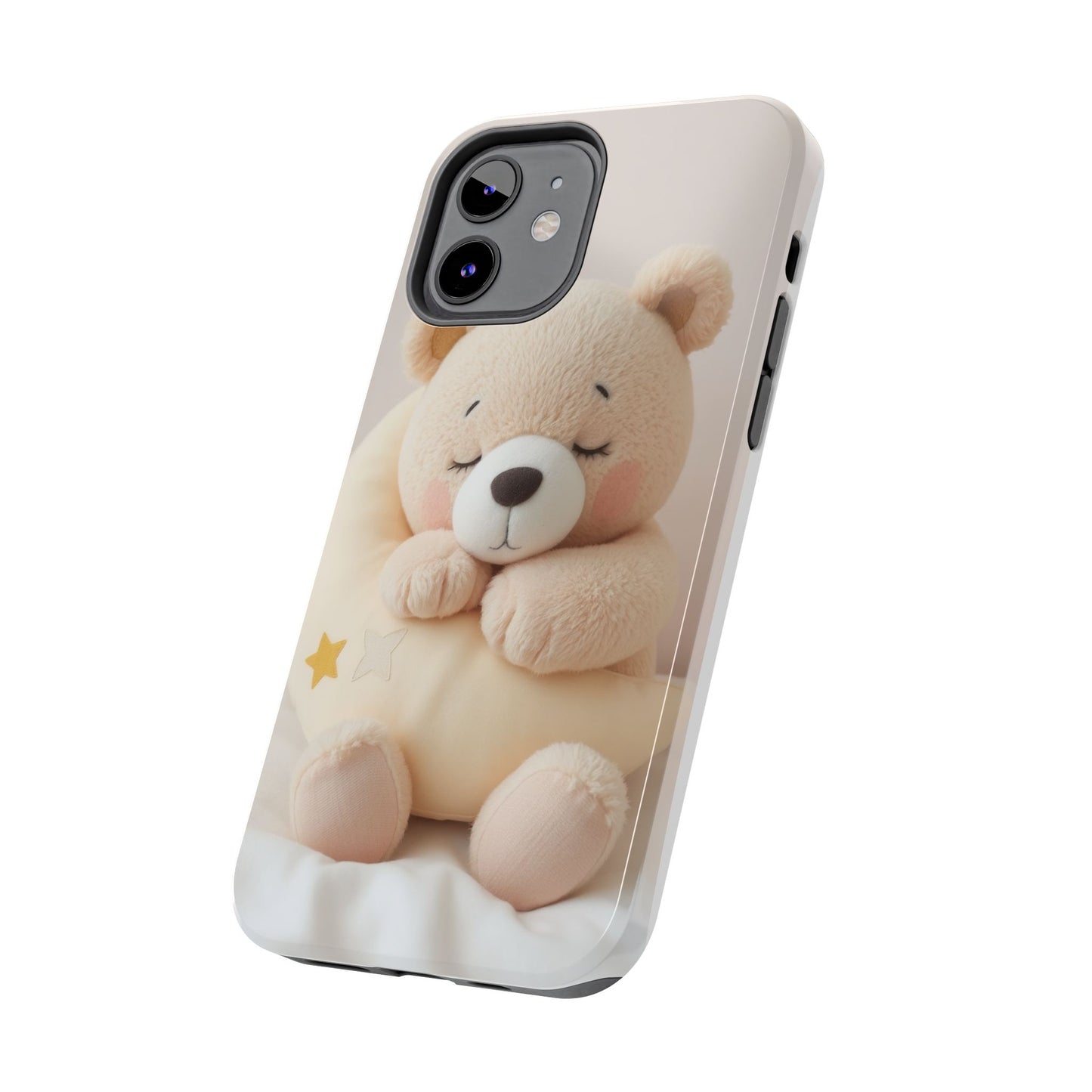 Cute Bear Tough Phone Case - Adorable Baby Animal Design for Kids & Adults